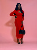 Yohana Red Dress