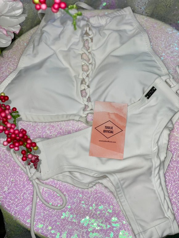 Steffi 2 piece Swimsuit (White)