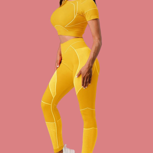 Shelly-ann Activewear Set (Yellow)
