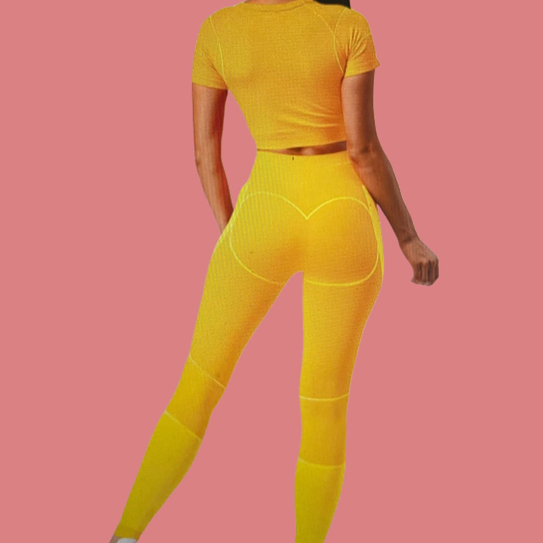 Cheeky Mesh Leggings Yellow – Boldstar Activewear