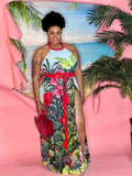Sandy Tropical Maxi Dress - CURVY
