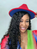 Fedora Hat -  (Red / Blue)