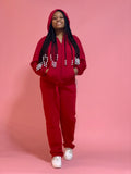 Grace Sweatsuit Jogger Set (Red)