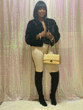 Diana Faux Fur Coat (Black)