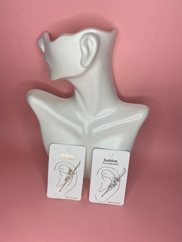 Love Anchor Cuff Earrings