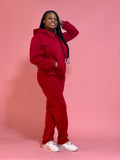Grace Sweatsuit Jogger Set (Red)