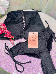 Steffi 2 piece Swimsuit (Dark Gray)