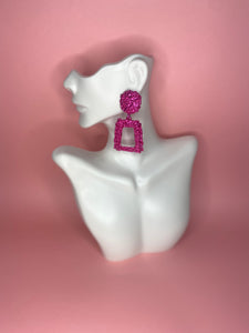 Dancehall Princess Earrings (Pink)
