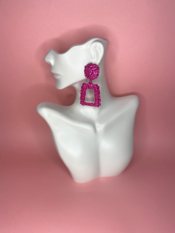 Dancehall Princess Earrings (Pink)