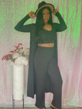 Natalia 3 piece set (Black)