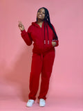 Grace Sweatsuit Jogger Set (Red)