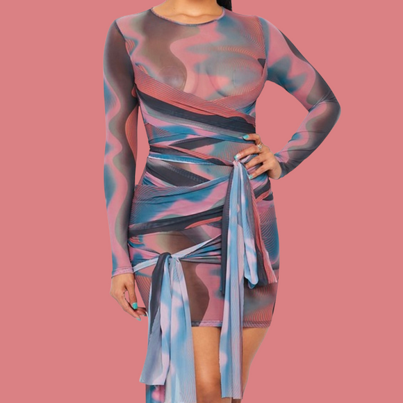 Caterina multicolor dress