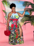 Sandy Tropical Maxi Dress - CURVY