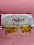 Daisy Semi Rimless Sunglasses (Yellow)