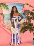 Tamara Tube Maxi Dress (Blue / Multicolor)