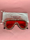 Bessie 1.0 Aviator Sunglasses (Red)
