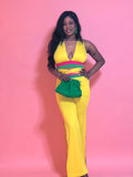 Yvette Pants Set (Yellow)