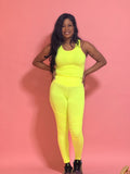 Georgia Bodysuit Top (Neon Lime Green)
