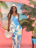 Venus Maxi Dress (Blue Multi)