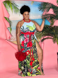 Sandy Tropical Maxi Dress - CURVY