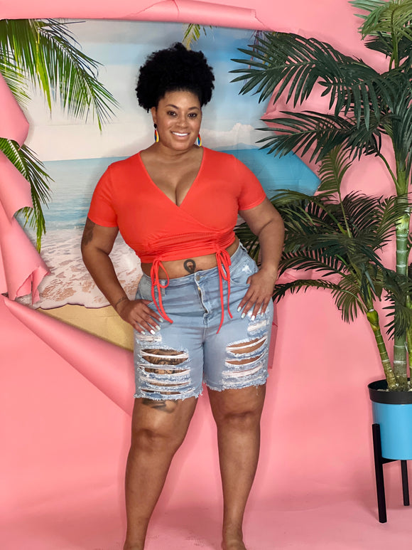 Roxy Denim Jean Shorts - CURVY