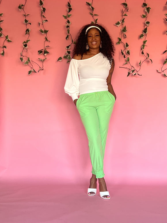 Clarissa Pants (Lime Green)