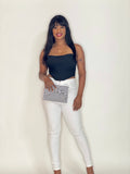 Nia Mesh Corset Top (Black)