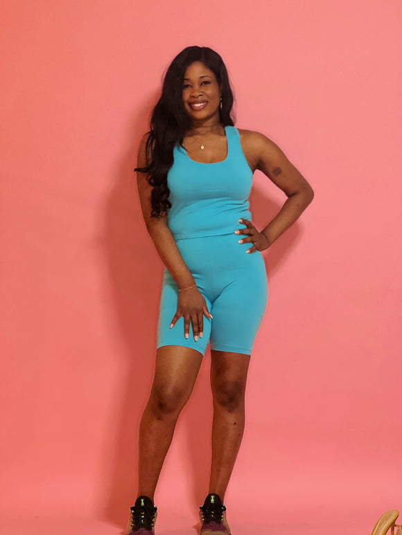 Tilley Shorts Set (Light Blue)
