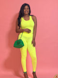 Georgia Bodysuit Top (Neon Lime Green)