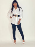 Mira Collar Shirt (White)