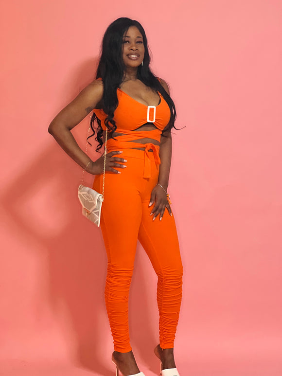 Macei Pants Set (Orange)