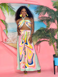 Narissa Pants Set (Mint / Multi)