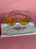 Daisy Semi Rimless Sunglasses (Yellow)
