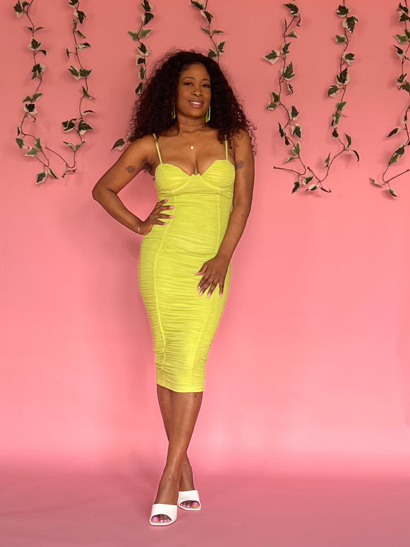 Nana Dress (Lime Green)