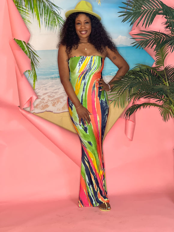 Ariel Maxi Dress (Multicolor)