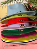 Fedora Hats - faux wool (Fuschia Pink)