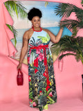 Sandy Tropical Maxi Dress - CURVY