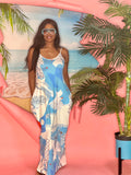 Venus Maxi Dress (Blue Multi)