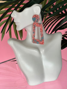 Island Girl Earring (Blue / Pink)